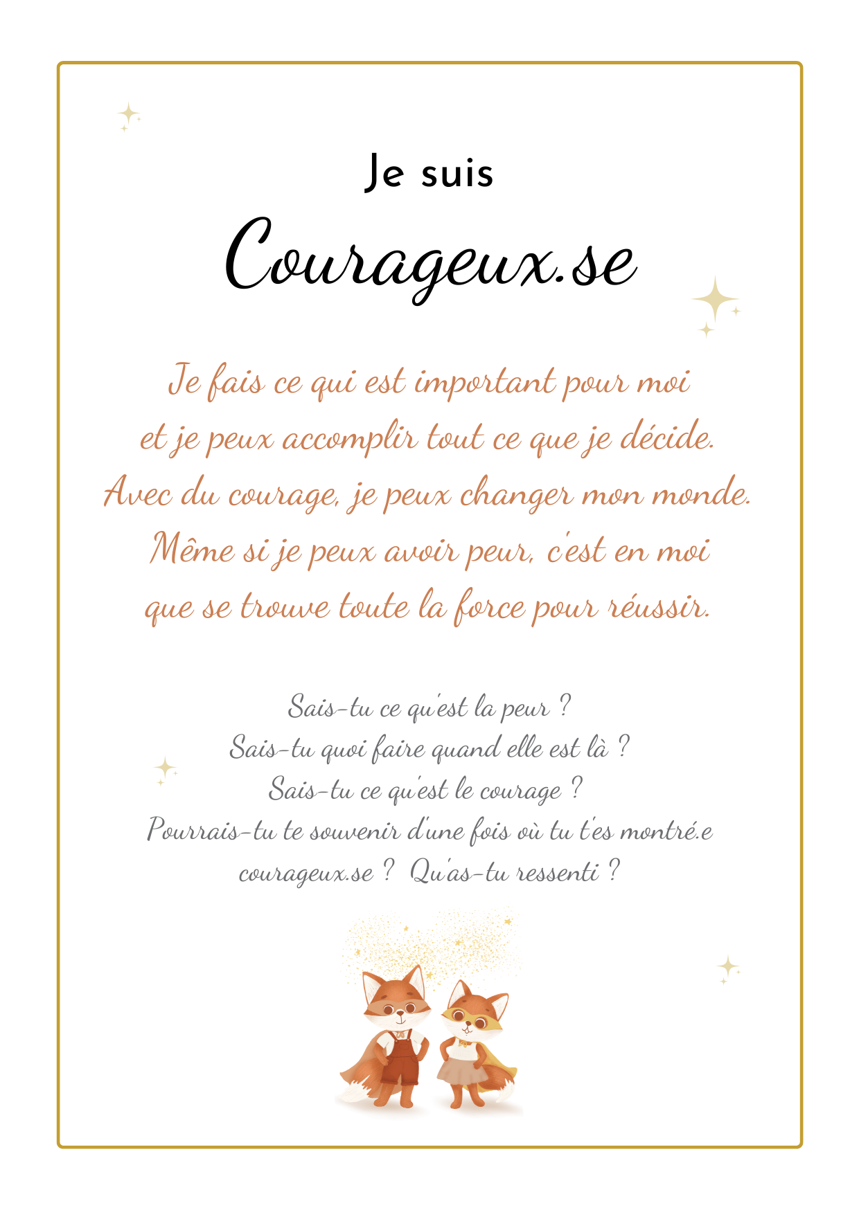 Mes cartes positives