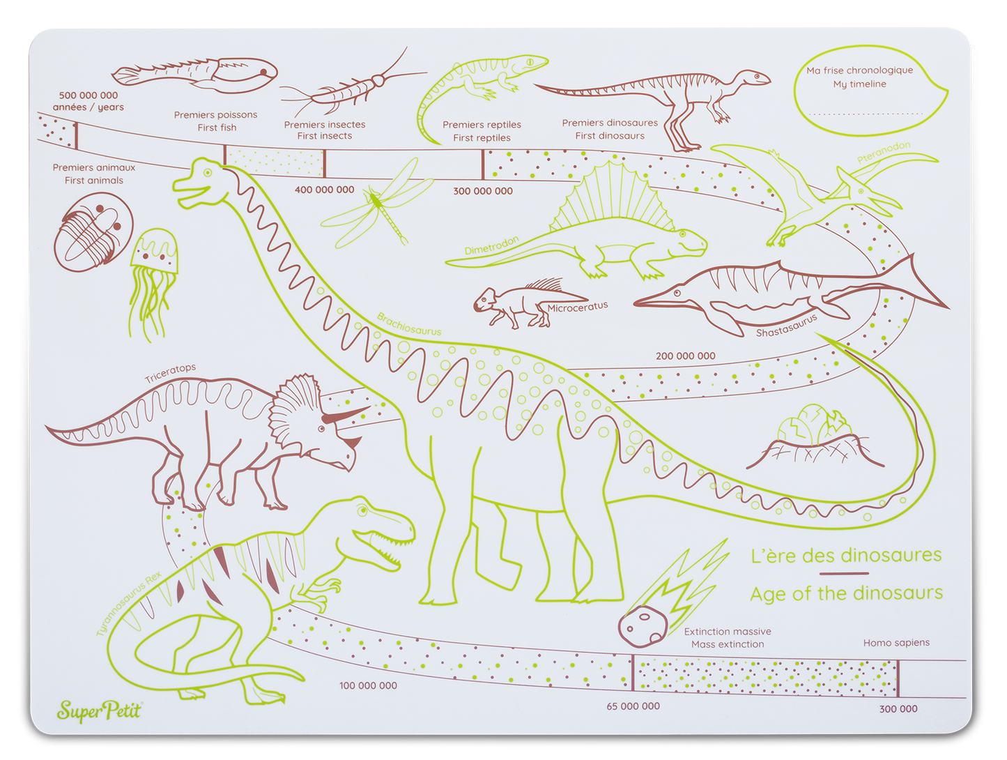 Set en silicone "L'ère des dinosaures"