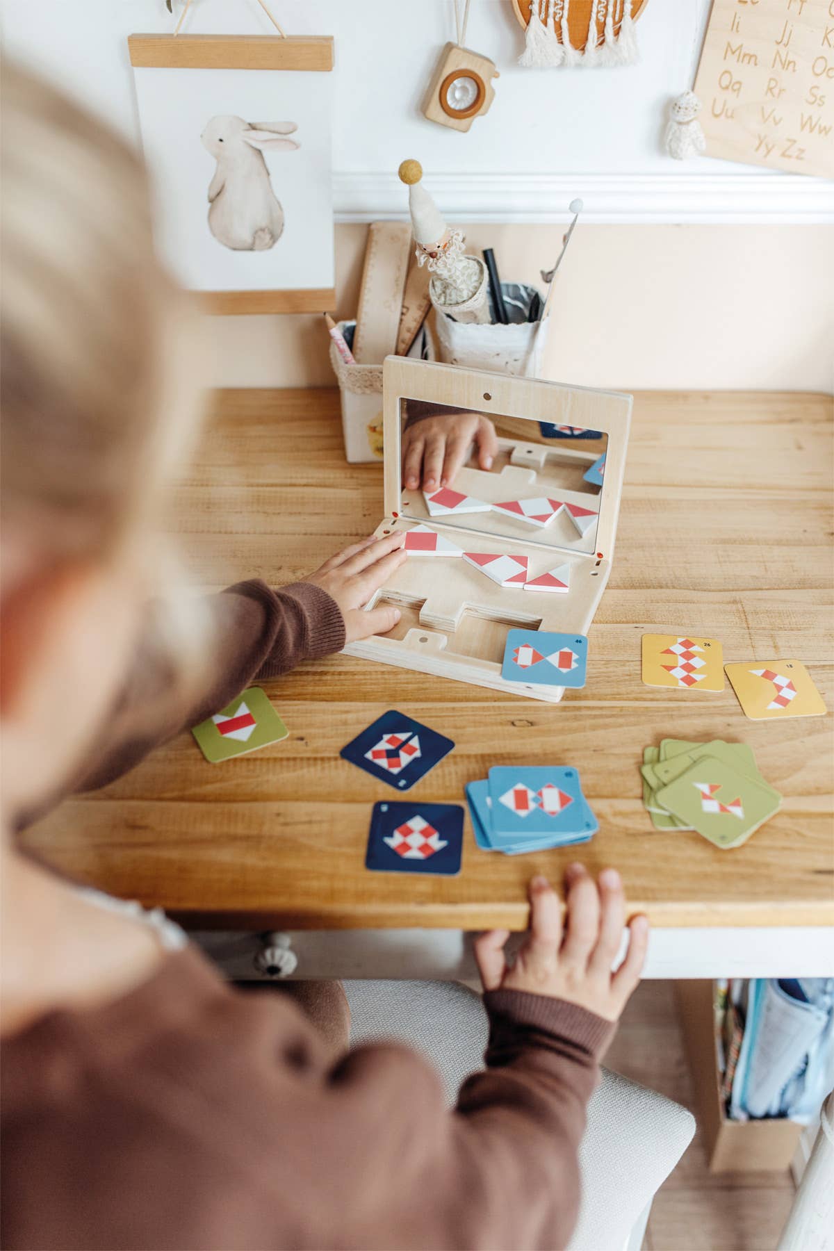 Jeu de symétrie avec miroir