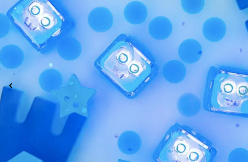 Glo Pals cubes (personnage Blair / bleu)