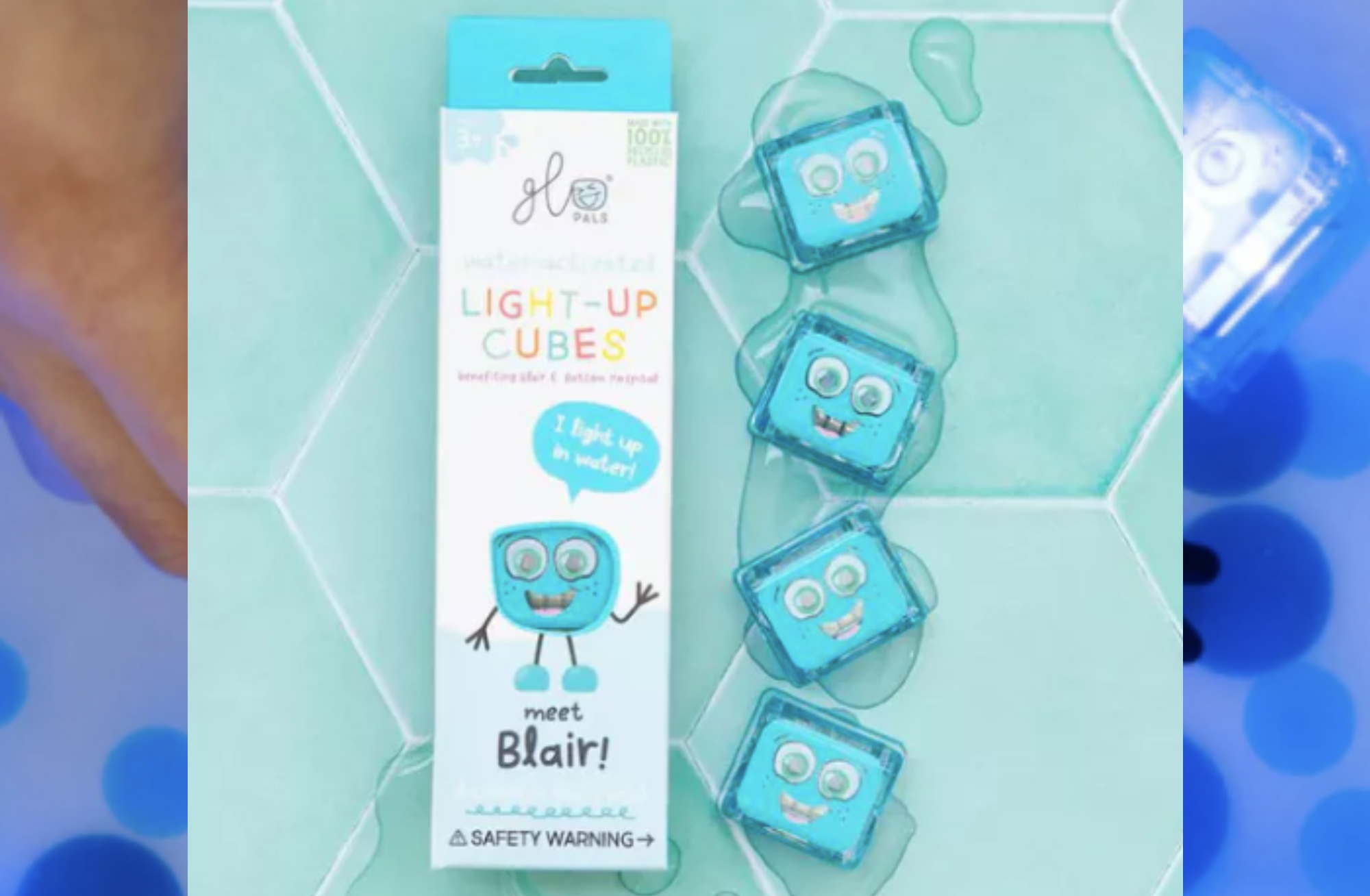 Glo Pals cubes (personnage Blair / bleu)