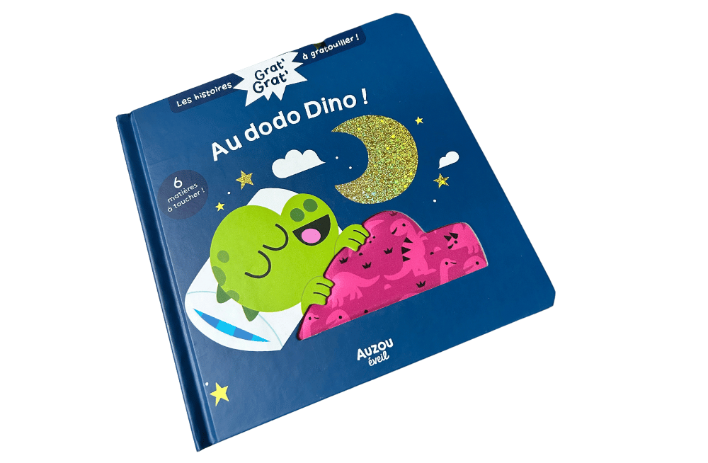 Livre à grattouiller/ "Au dodo Dino!"