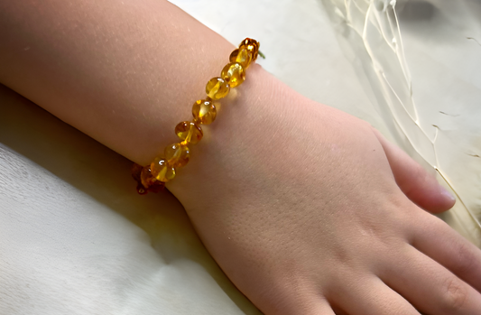 Bracelet bébé / Ambre Honey