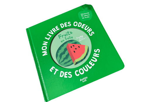 Livre des odeurs et des couleurs "fruits en folie"