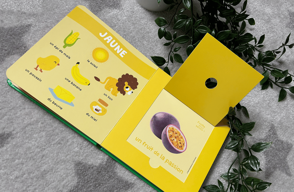 Livre des odeurs et des couleurs "fruits en folie"