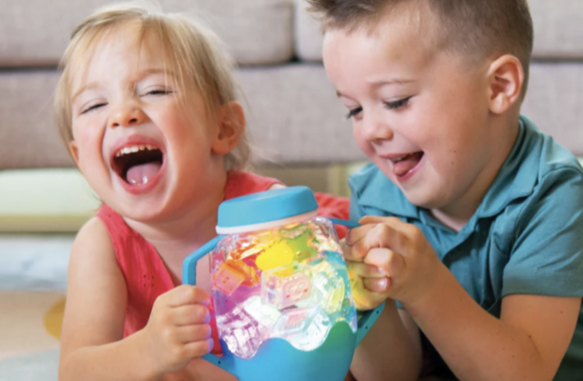 Pot sensory Glo pals (corail)