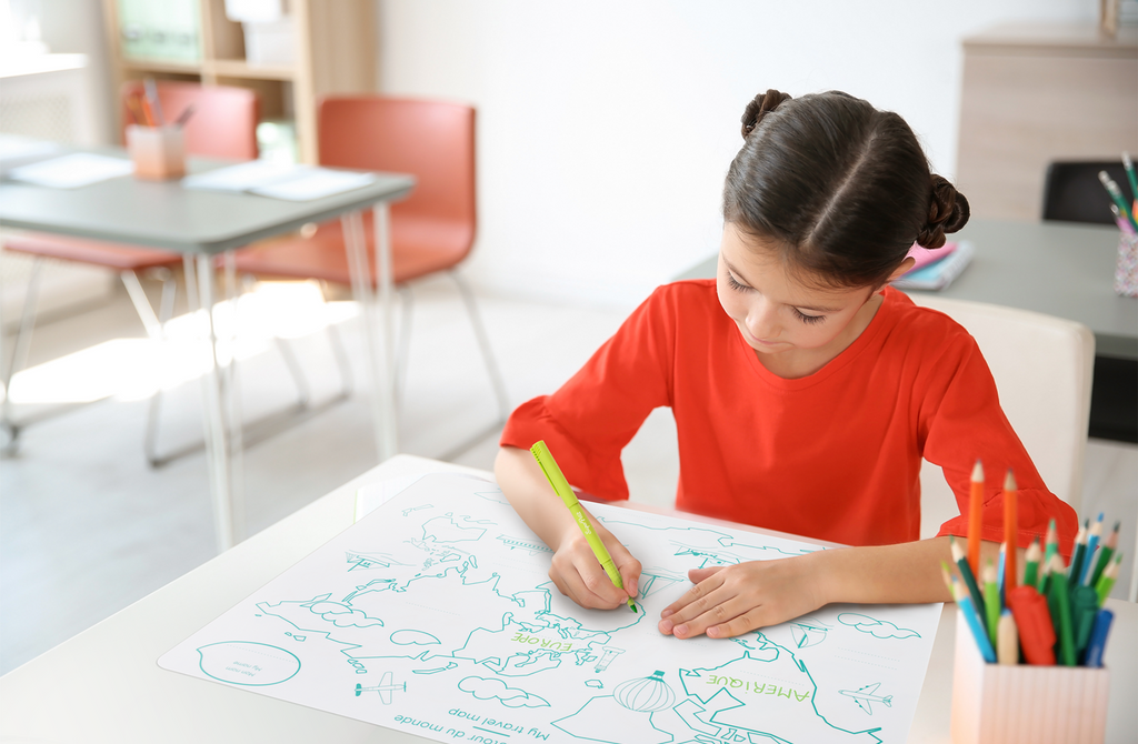 Set en silicone " Mon premier planisphère" (bilingue FR/UK)