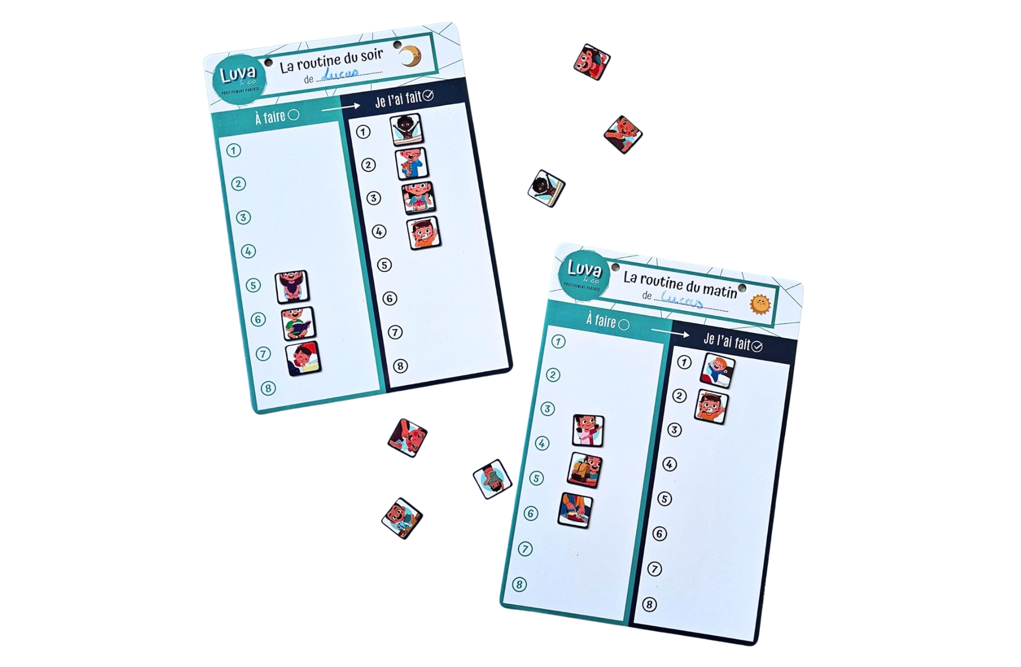 Routines aimantées (matin & soir)