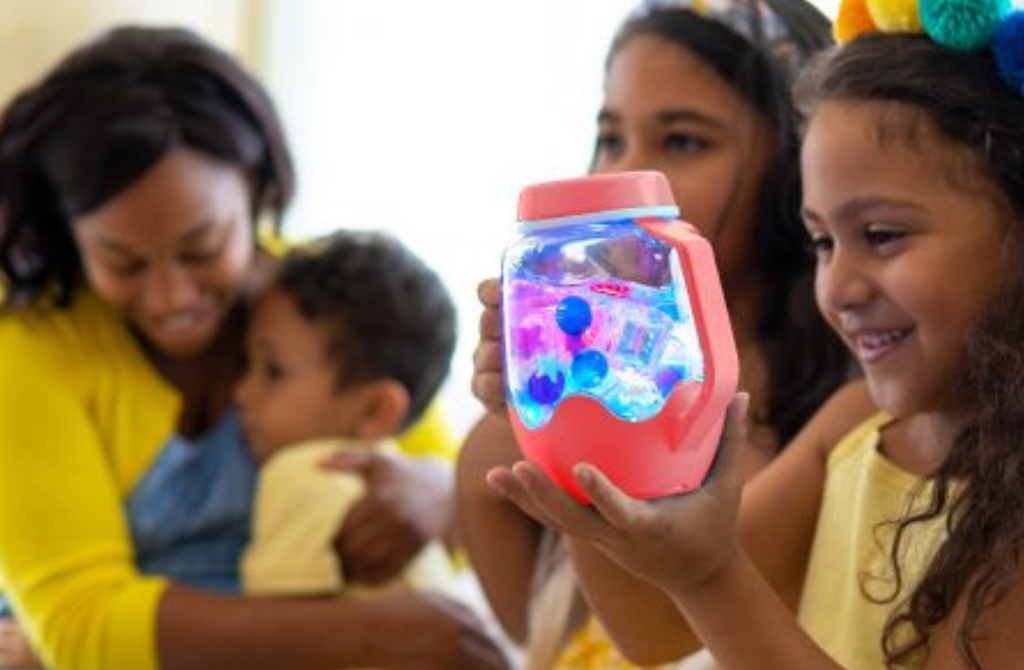 Pot sensory Glo pals (corail)