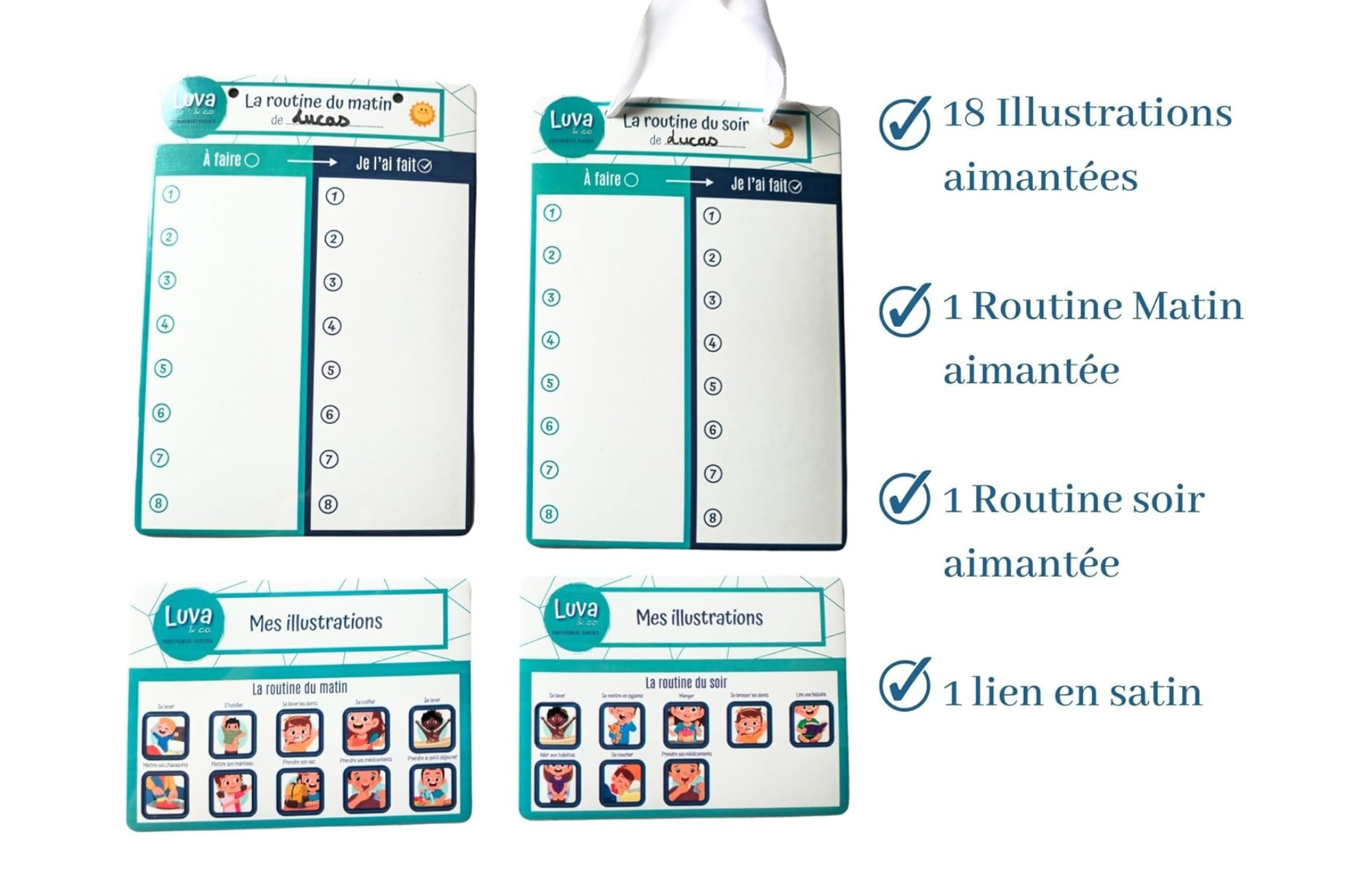 Routines aimantées (matin & soir)