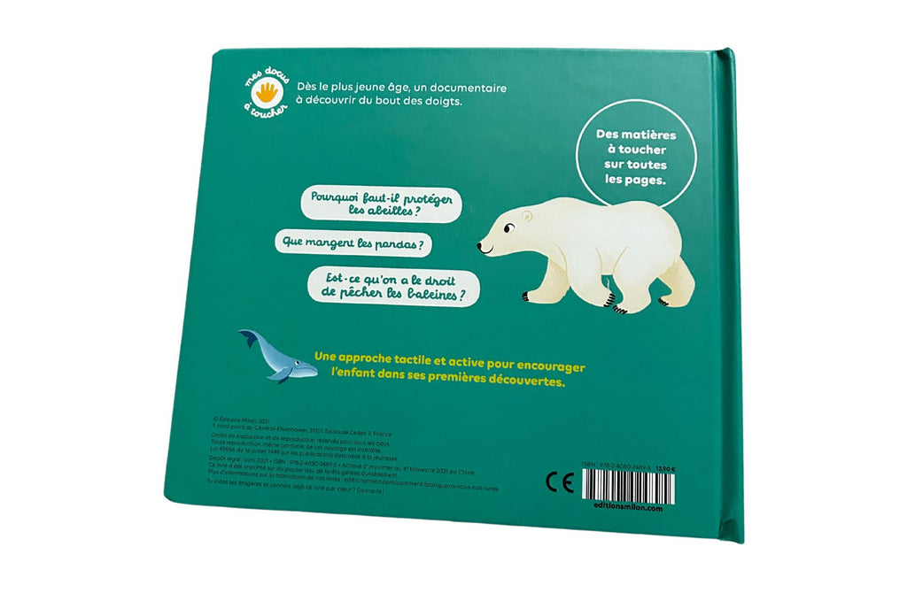 Livre "Docu à toucher" : Les animaux des mers