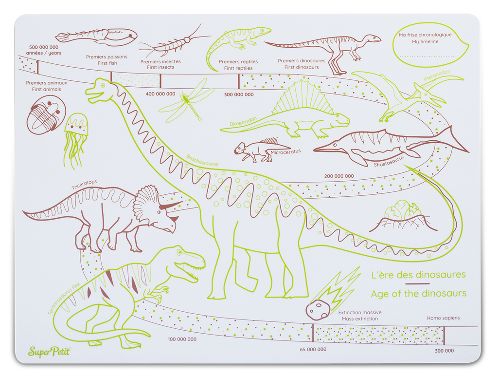 Set en silicone "L'ère des dinosaures"