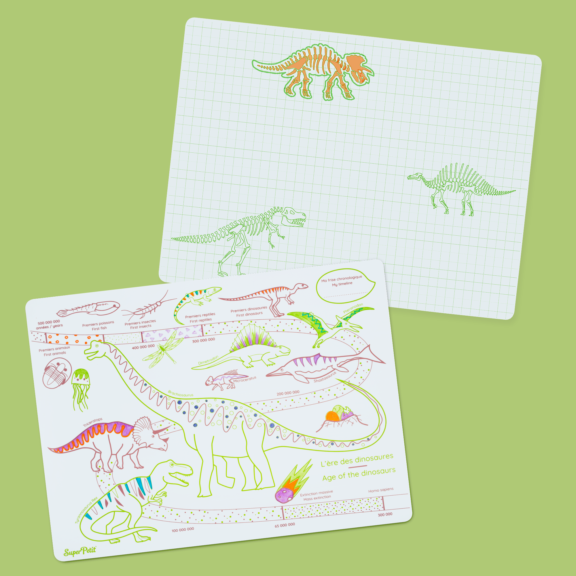 Set en silicone "L'ère des dinosaures"