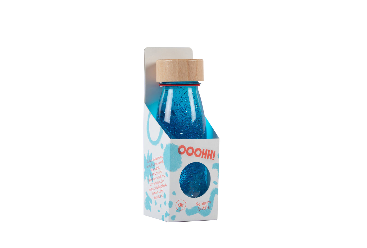 Bouteille sensorielle flottante ○ bleue