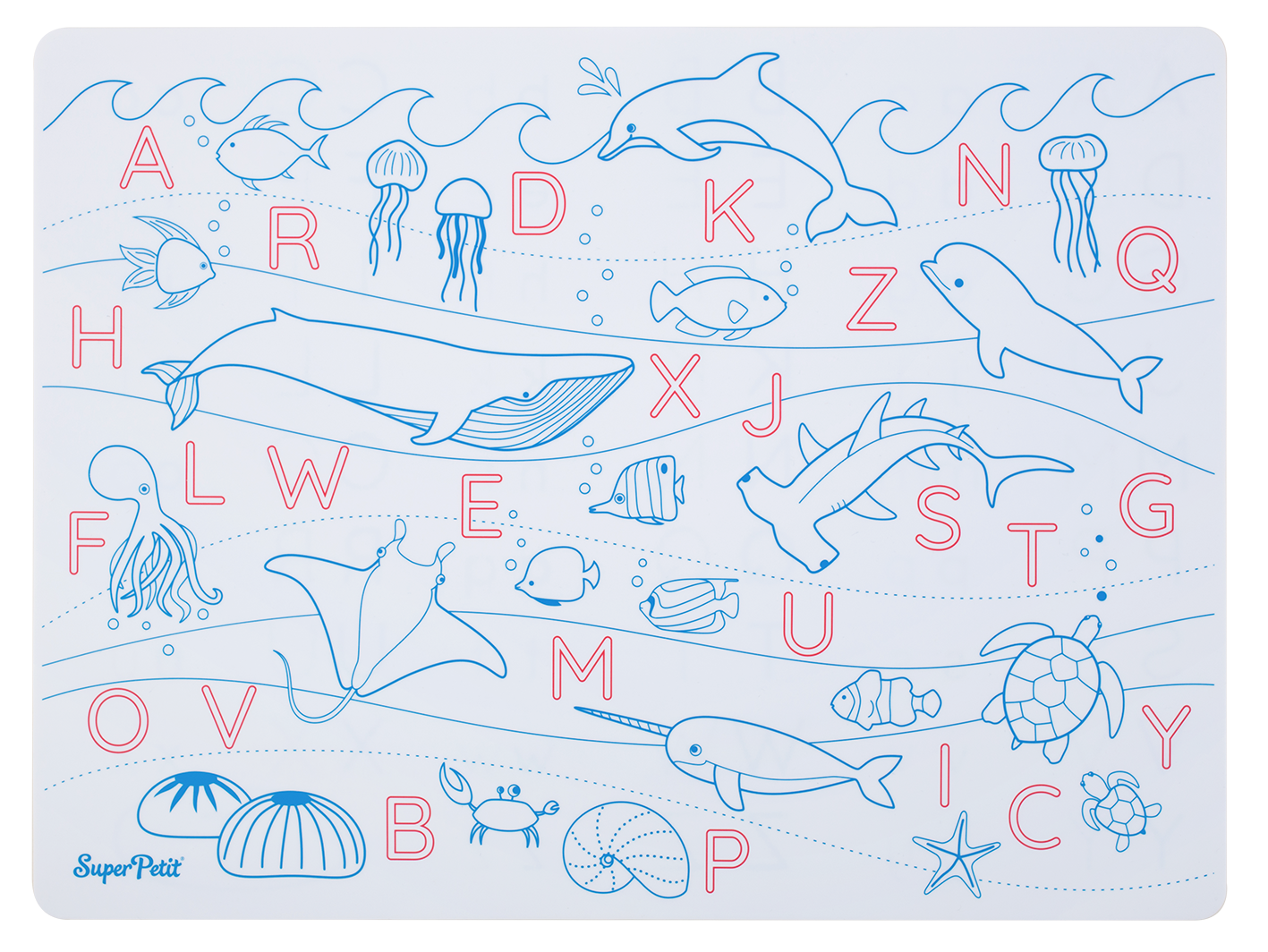 Set en silicone "les lettres de l'alphabets"